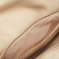 Pre Owned Coach Light Beige Pillow Leather Tabby Shoulder Bag