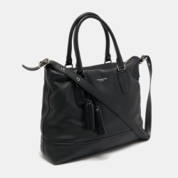 Pre Owned Coach Black Legacy Leather Rory Tote