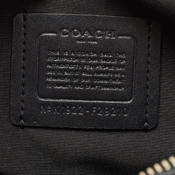 Coach Black Signature Coated Canvas and Leather Crossbody Bag