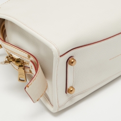 Coach White Leather Rogue Tote