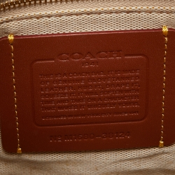 Coach White Leather Rogue Tote