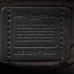 Coach Black/Brown Signature Coated Canvas and Leather Jordyn Backpack