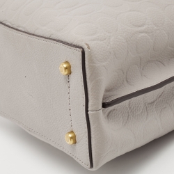 Pre Owned Coach Grey Leather Willow Bucket Bag