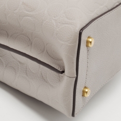 Pre Owned Coach Grey Leather Willow Bucket Bag