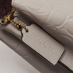 Pre Owned Coach Grey Leather Willow Bucket Bag