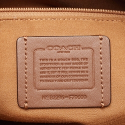 Coach Beige/White Signature Coated Canvas and Leather Gallery Tote