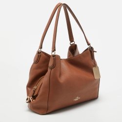 Pre Owned Coach Brown Leather Edie 31 Shoulder Bag