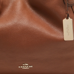 Pre Owned Coach Brown Leather Edie 31 Shoulder Bag