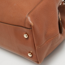 Pre Owned Coach Brown Leather Edie 31 Shoulder Bag