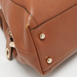 Pre Owned Coach Brown Leather Edie 31 Shoulder Bag