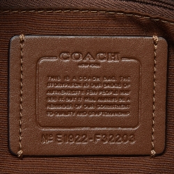 Pre Owned Coach Brown Signature Coated Canvas and Leather Mini Bennett Satchel