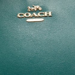 Pre Owned Coach Green Leather Avenue Tote