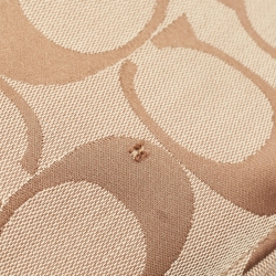 Pre Owned Coach Brown/Beige Signature Canvas and Leather Buckle Hobo