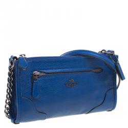مملوكة مسبقًا حقيبة كروس كوتش ميكي جلد حُبيبي زرقاء