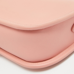 Pre Owned Coach Pink Leather Swinger Crossbody Bag