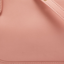 Pre Owned Coach Pink Leather Swinger Crossbody Bag