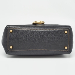 Pre Owned Coach Black Leather May Shoulder Bag