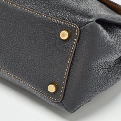Pre Owned Coach Black Leather May Shoulder Bag