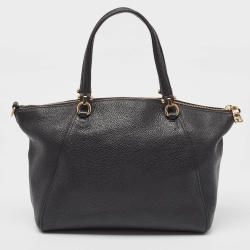 Pre Owned Coach Black Leather Prairie Satchel