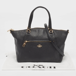 Pre Owned Coach Black Leather Prairie Satchel