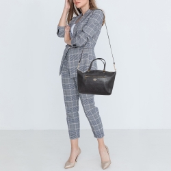 Pre Owned Coach Black Leather Prairie Satchel