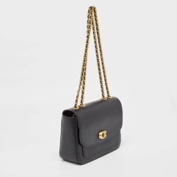 Pre Owned Coach Black Leather Madison Shoulder Bag