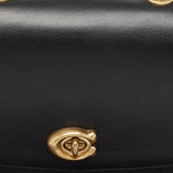 Pre Owned Coach Black Leather Madison Shoulder Bag