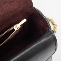 Pre Owned Coach Black Leather Madison Shoulder Bag