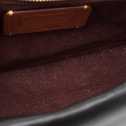 Pre Owned Coach Black Leather Madison Shoulder Bag