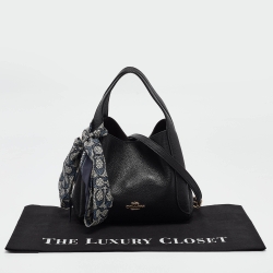 Pre Owned Coach Black Leather Hadley Hobo