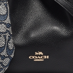 Pre Owned Coach Black Leather Hadley Hobo