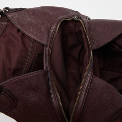 Pre Owned Coach Burgundy Leather Edie Shoulder Bag