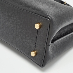 Pre Owned Coach Black Leather Willow Bucket Bag