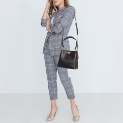 Pre Owned Coach Black Leather Willow Bucket Bag
