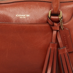 Pre Owned Coach Brown Leather Legacy Haley Satchel