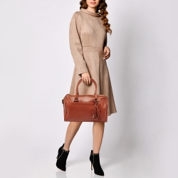 Pre Owned Coach Brown Leather Legacy Haley Satchel