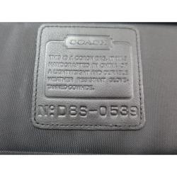 Coach Black Leather/Nylon Laptop Bag