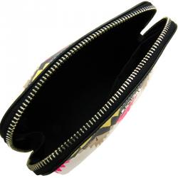 Coach Multicolor Leather Cosmetic Pouch