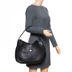 Pre Owned Cole Haan Black Leather Hobo