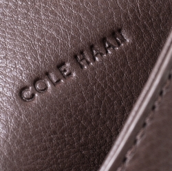 Pre Owned Cole Haan Brown Leather Flap Crossbody Bag