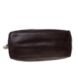 Pre Owned Cole Haan Brown Leather Flap Crossbody Bag
