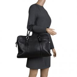 Pre Owned Cole Haan Black Leather Tote