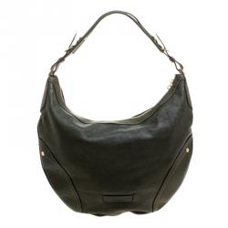 Pre Owned Cole Haan Green Leather Hobo