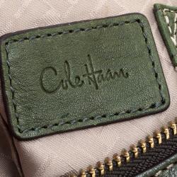 Pre Owned Cole Haan Green Leather Hobo