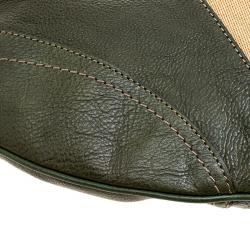 Pre Owned Cole Haan Green Leather Hobo