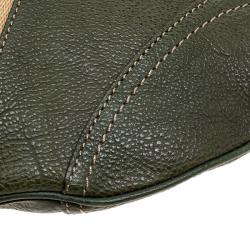 Pre Owned Cole Haan Green Leather Hobo