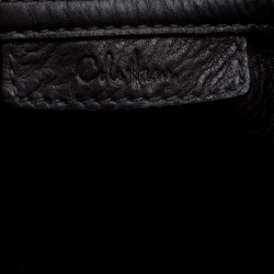 Cole Hann Metallic Grey Leather Reversible Tote