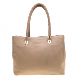 Cole Haan Beige Leather Benson Tote