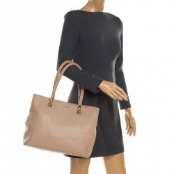 Pre Owned Cole Haan Beige Leather Benson Tote