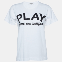 Play Logo Print Cotton Neck T-Shirt